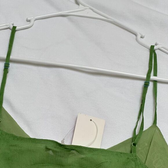 NWT Vintage Scarlett 100% Silk Beaded Tank Top | Y2K Deadstock Fairy Silk Tank - Picture 8 of 8